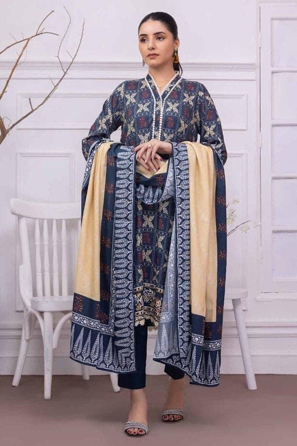 Gul Ahmed 3PC Digital Printed Linen Unstitched Suit WNS-32231 B.2 Gul Ahmed 3PC Digital Printed Linen Unstitched Suit WNS-32231 B