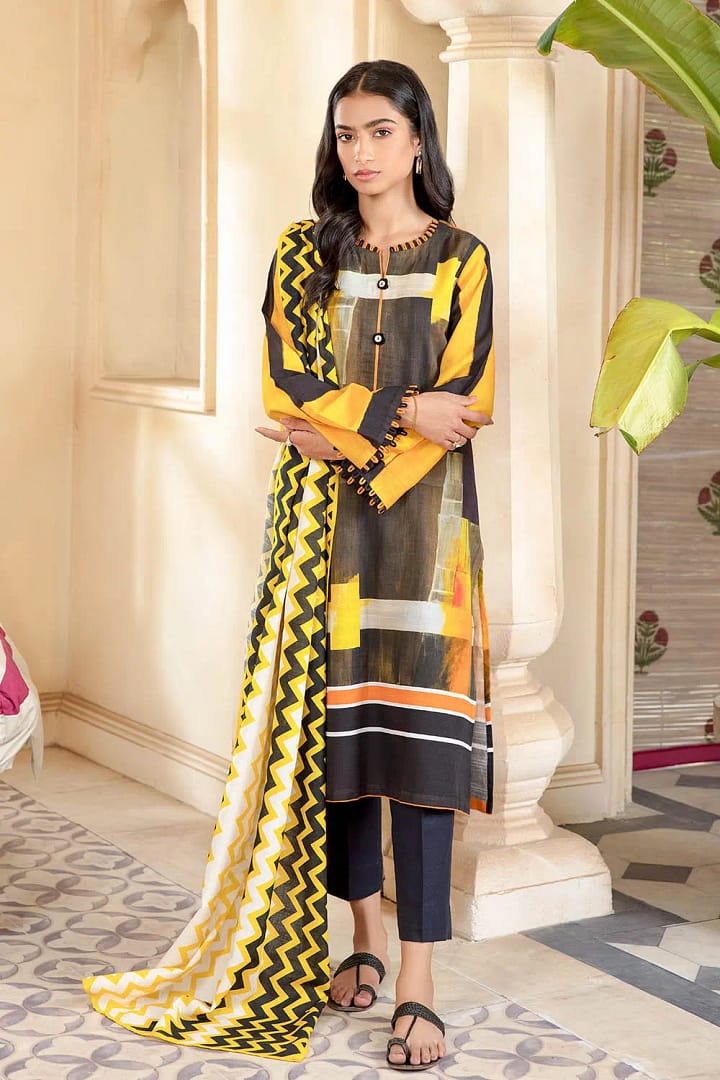 Gul Ahmed 3PC Unstitched Printed Khaddar Suit WR-22016 Gul Ahmed 3PC Unstitched Printed Khaddar Suit WR-22016