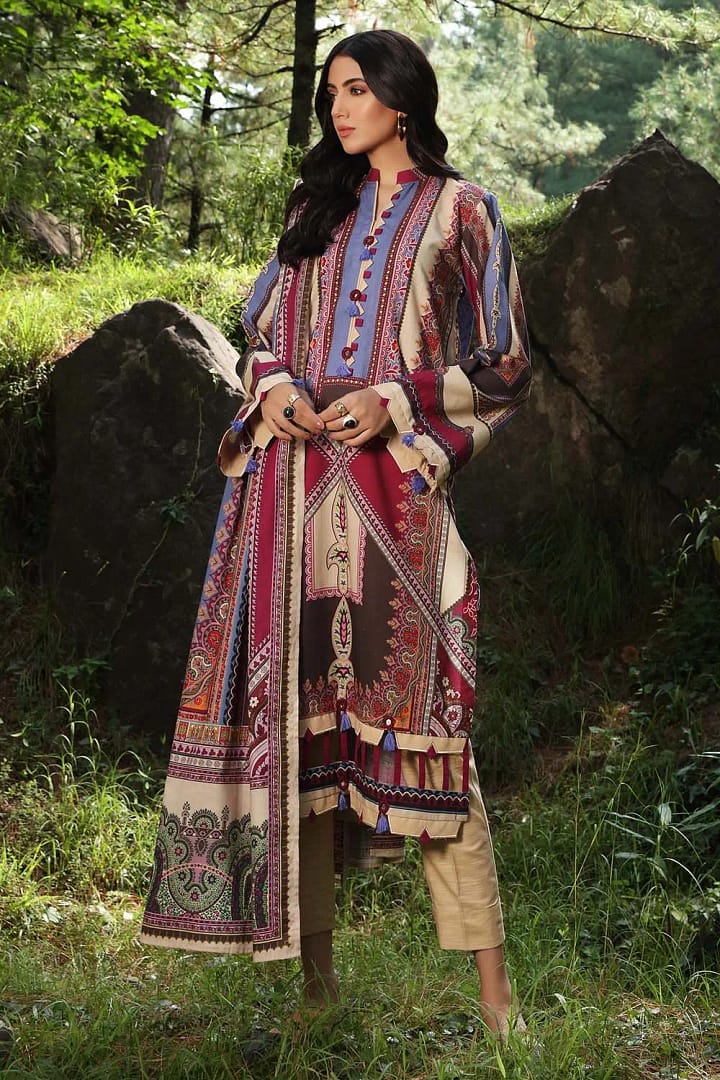Gul Ahmed 2PC Unstitched Digital Printed Khaddar Suit TK-12011 A Gul Ahmed 2PC Unstitched Digital Printed Khaddar Suit TK-12011 A