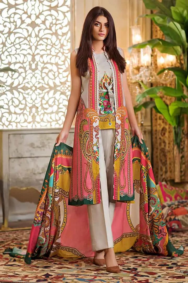 Gul Ahmed 2PC Unstitched Digital Printed Khaddar Suit TK-15 Gul Ahmed 2PC Unstitched Digital Printed Khaddar Suit TK-15