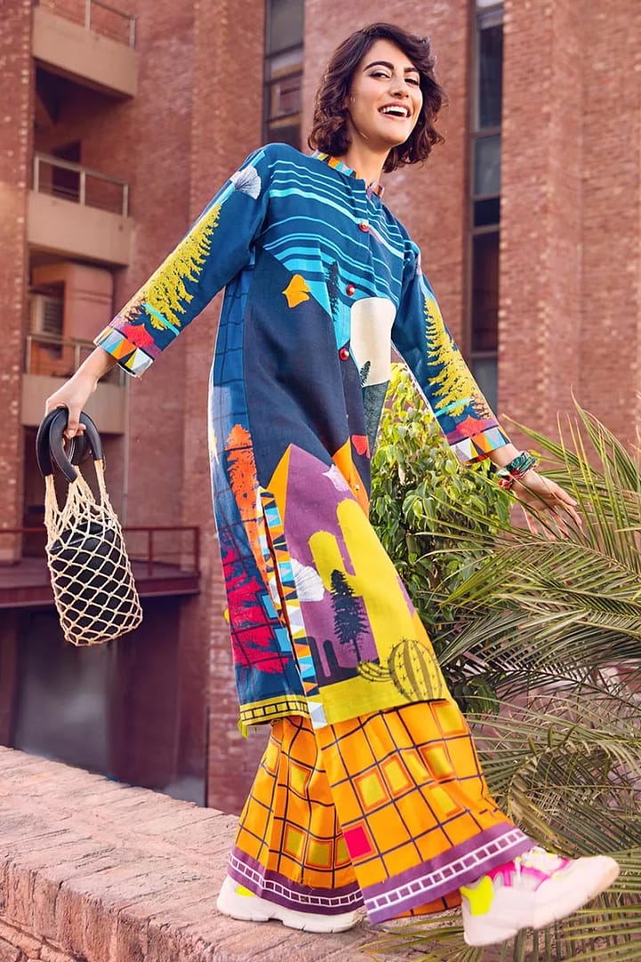 Gul Ahmed 2PC Unstitched Digital Printed Khaddar Suit TK-30 Gul Ahmed 2PC Unstitched Digital Printed Khaddar Suit TK-30
