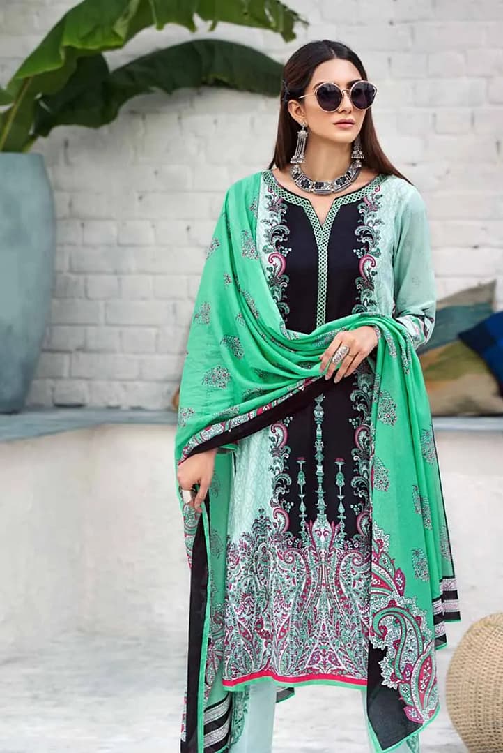 Gul Ahmed 3PC Unstitched Cotton Embroidered Suit CBE-94 Gul Ahmed 3PC Unstitched Cotton Embroidered Suit CBE-94
